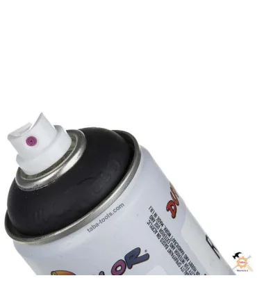 اسپری رنگ مشکی مات مدل RAL-9005 دوپلی کالر حجم 400 میلی لیتر