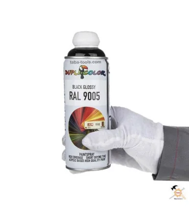 اسپری رنگ مشکی براق مدل RAL-9005N دوپلی کالر حجم 400 میلی لیتر