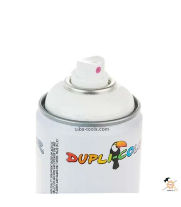 اسپری رنگ سفید براق ترافیک مدل RAL-9016 دوپلی کالر حجم 400 میلی لیتر