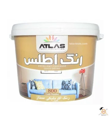 رنگ آکریلیک ممتاز 4 کیلویی اطلس کد 800