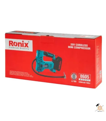 مینی کمپرسور شارژی 20 ولت RH 8605 رونیکس