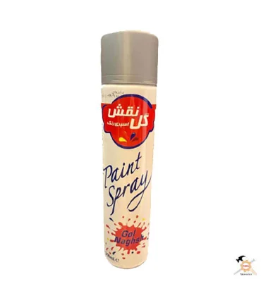 اسپری رنگ روغنی طوسی روشن گل نقش