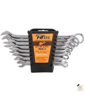 ست آچار یکسر رینگ 8 عددی پلکانی HT252