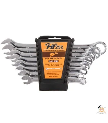 ست آچار یکسر رینگ 8 عددی پلکانی HT252